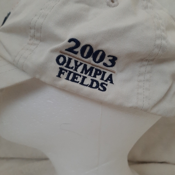 Vintage 2003 Olympia Fields U.S. Open khaki tan embroidered Dad hat - Picture 6 of 13